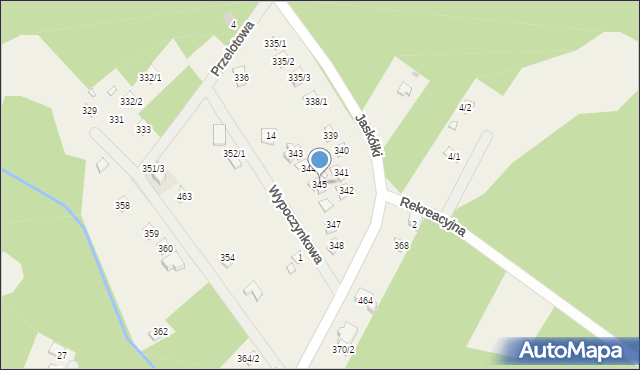 Kamińsko, Wypoczynkowa, 345, mapa Kamińsko