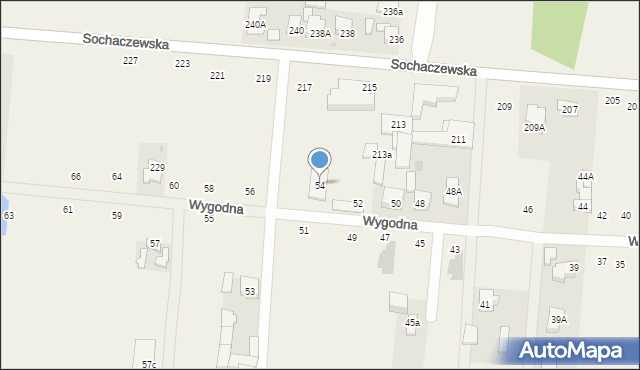 Kaputy, Wygodna, 54, mapa Kaputy