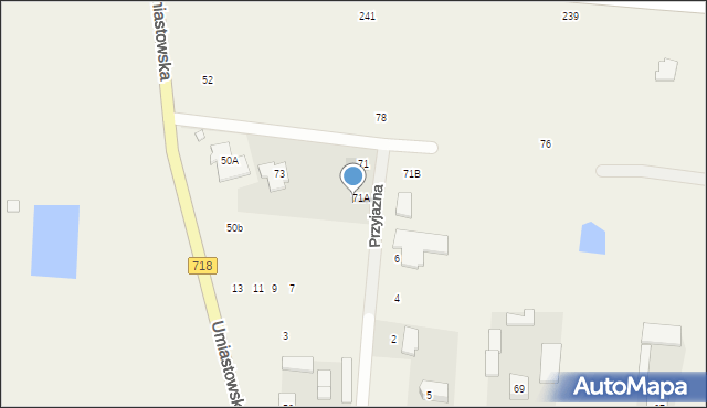 Kaputy, Wygodna, 71D, mapa Kaputy