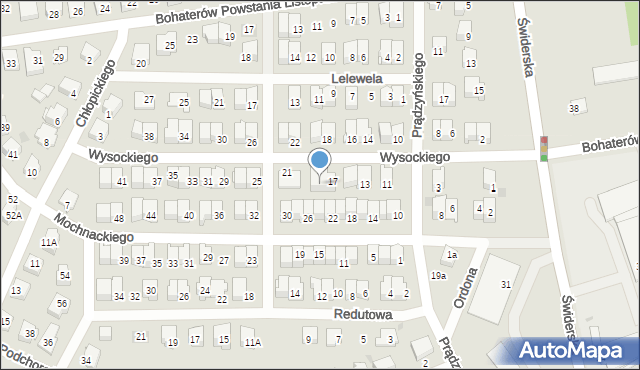 Karczew, Wysockiego Piotra, 19, mapa Karczew