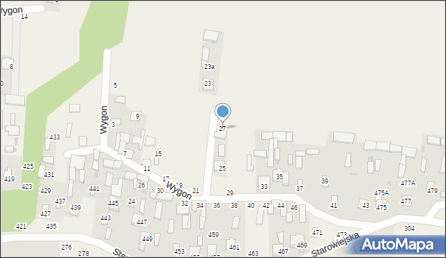 Karczmiska Drugie, Wygon, 27, mapa Karczmiska Drugie