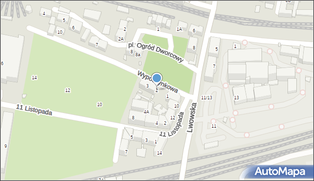 Katowice, Wypoczynkowa, 2, mapa Katowic