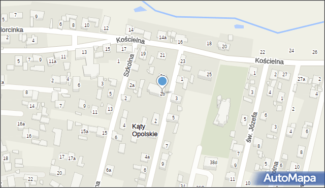 Kąty Opolskie, Wyzwolenia, 2b, mapa Kąty Opolskie