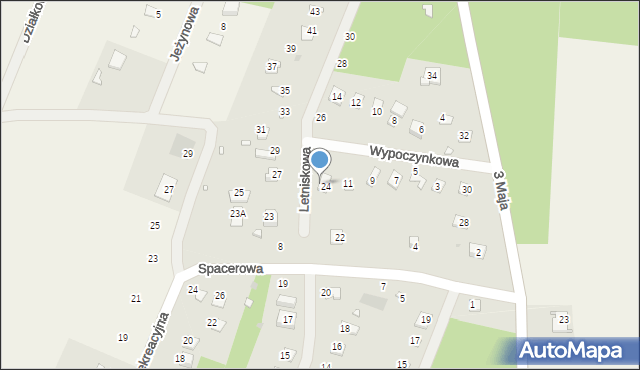 Kazimierz, Wypoczynkowa, 13, mapa Kazimierz