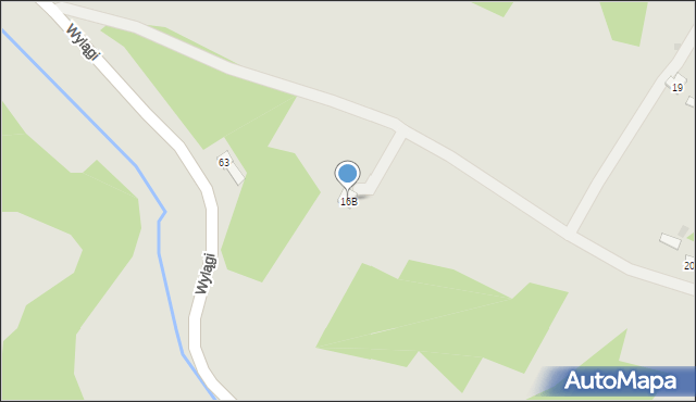 Kazimierz Dolny, Wylągi, 16B, mapa Kazimierz Dolny