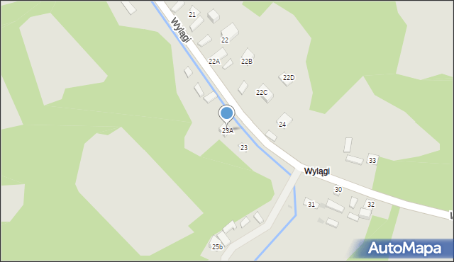 Kazimierz Dolny, Wylągi, 23A, mapa Kazimierz Dolny