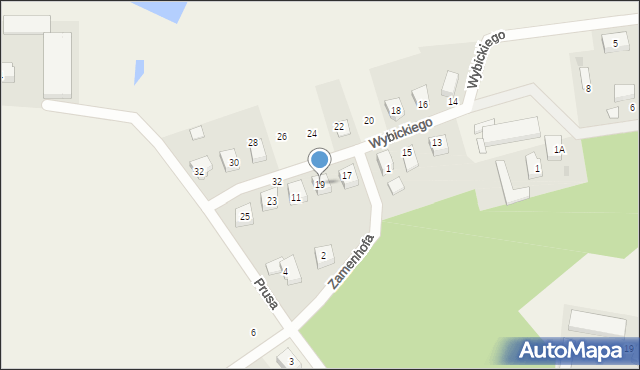 Kębłowo, Wybickiego Józefa, gen., 19, mapa Kębłowo