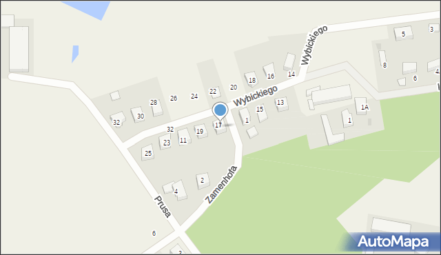 Kębłowo, Wybickiego Józefa, gen., 7, mapa Kębłowo