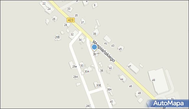 Kędzierzyn-Koźle, Wyspiańskiego Stanisława, 36, mapa Kędzierzyna-Koźle