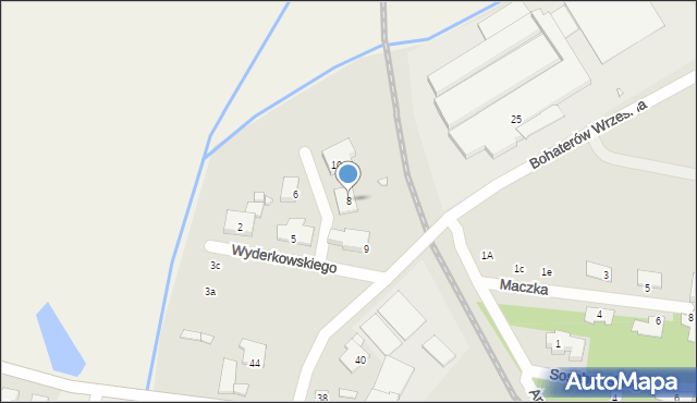 Kępno, Wyderkowskiego Donata, 8, mapa Kępno