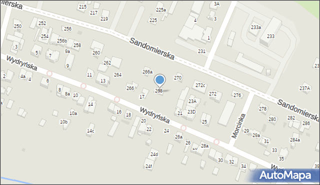 Kielce, Wydryńska, 19, mapa Kielc