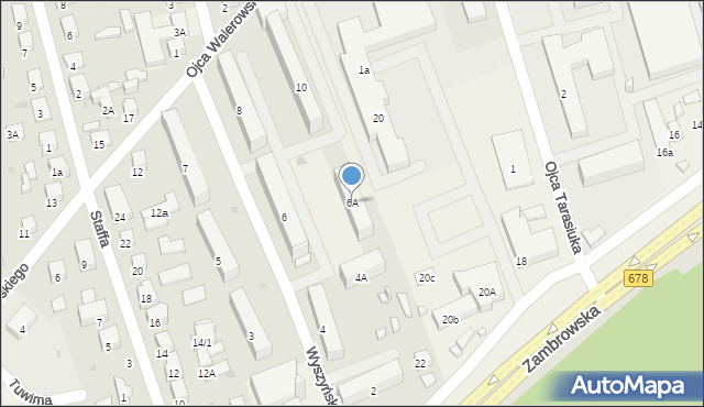 Kleosin, Wyszyńskiego Stefana, ks. kard., 6A, mapa Kleosin