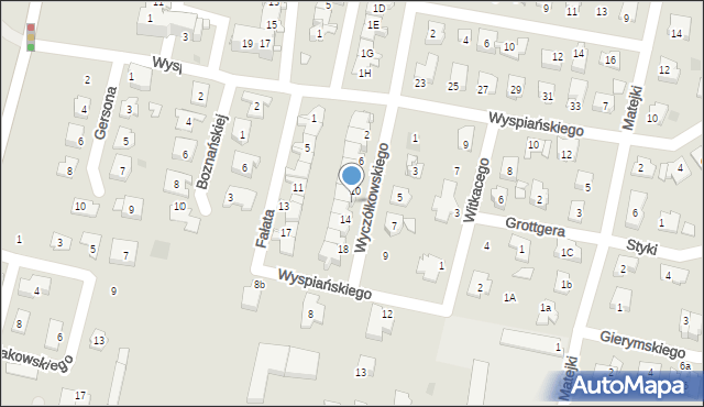Kluczbork, Wyczółkowskiego Leona, 12, mapa Kluczbork