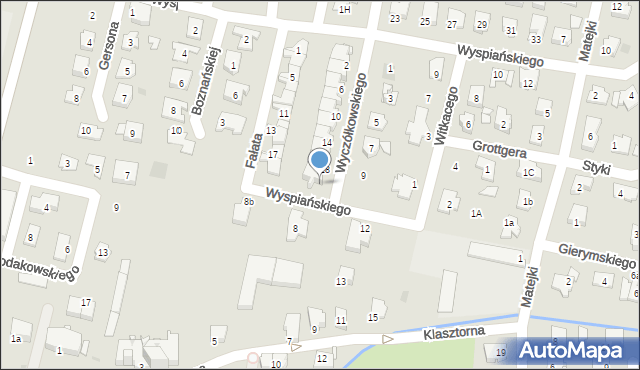 Kluczbork, Wyczółkowskiego Leona, 20, mapa Kluczbork