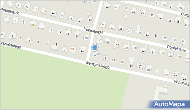 Kluczbork, Wyszyńskiego Stefana, ks. kard., 12, mapa Kluczbork
