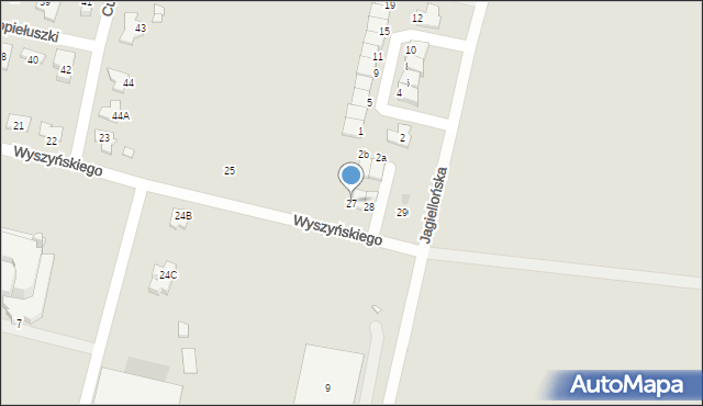Kluczbork, Wyszyńskiego Stefana, ks. kard., 27, mapa Kluczbork