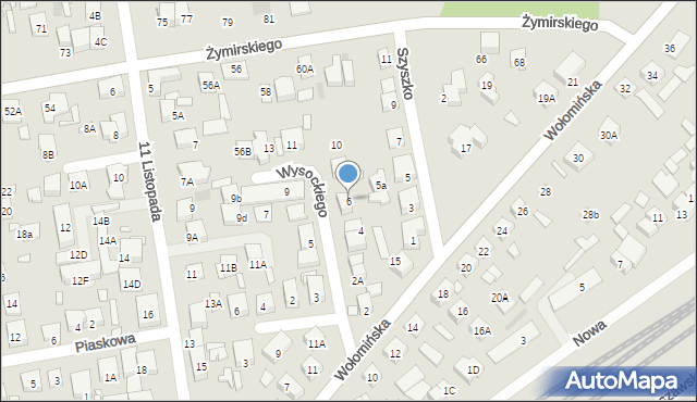 Kobyłka, Wysockiego Piotra, 6, mapa Kobyłka