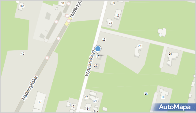 Kobyłka, Wyspiańskiego Stanisława, 17, mapa Kobyłka