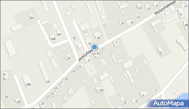 Kołaki Kościelne, Wyszyńskiego Stefana, ks. kard., 7, mapa Kołaki Kościelne