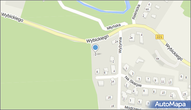 Kolbudy, Wybickiego Józefa, gen., 2, mapa Kolbudy