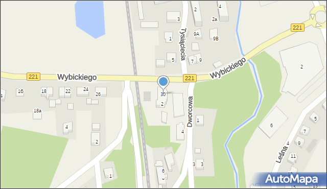 Kolbudy, Wybickiego Józefa, gen., 30, mapa Kolbudy