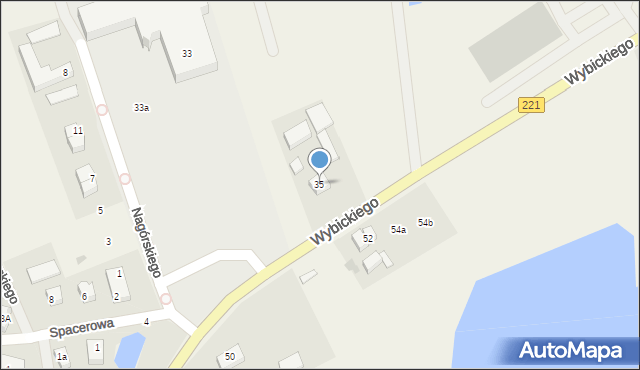 Kolbudy, Wybickiego Józefa, gen., 35, mapa Kolbudy