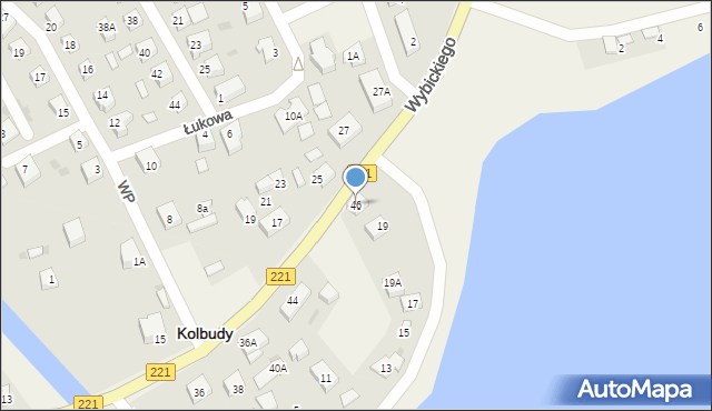 Kolbudy, Wybickiego Józefa, gen., 46, mapa Kolbudy