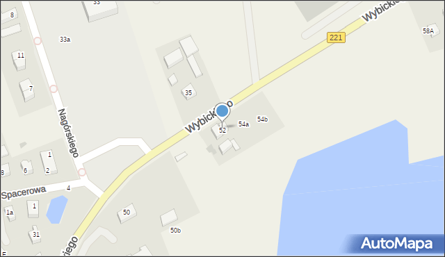 Kolbudy, Wybickiego Józefa, gen., 54, mapa Kolbudy