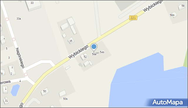Kolbudy, Wybickiego Józefa, gen., 54a, mapa Kolbudy