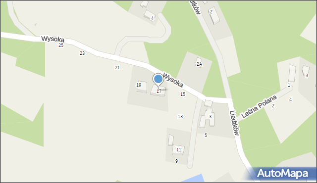 Koleczkowo, Wysoka, 17, mapa Koleczkowo