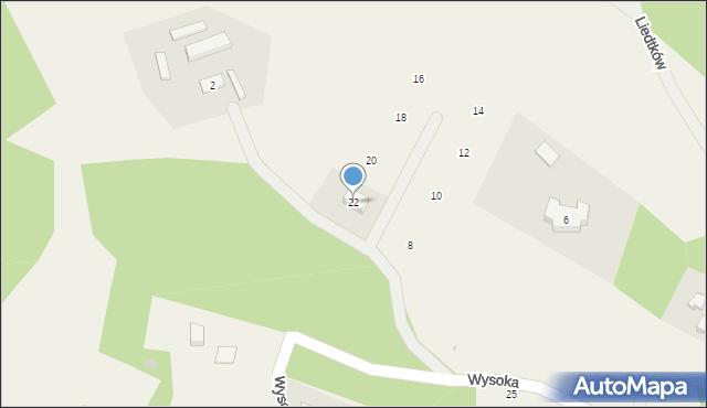 Koleczkowo, Wysoka, 22, mapa Koleczkowo