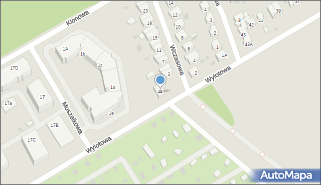 Kołobrzeg, Wylotowa, 44, mapa Kołobrzegu