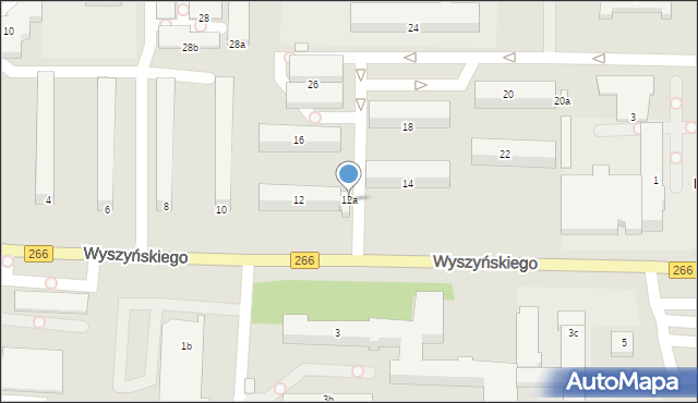 Konin, Wyszyńskiego Stefana, ks. kard., 12a, mapa Konina