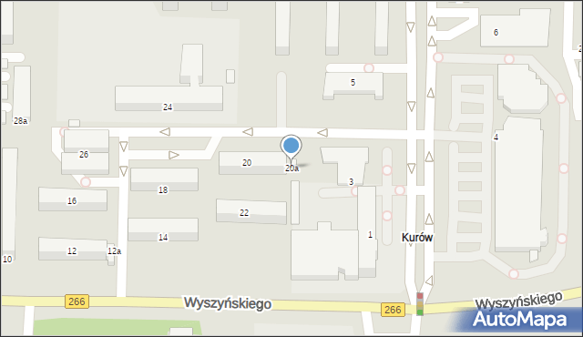 Konin, Wyszyńskiego Stefana, ks. kard., 20a, mapa Konina