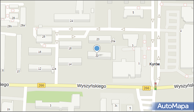 Konin, Wyszyńskiego Stefana, ks. kard., 22, mapa Konina