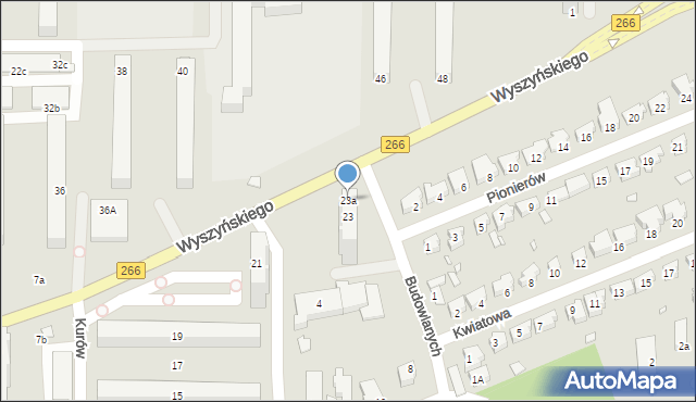 Konin, Wyszyńskiego Stefana, ks. kard., 23a, mapa Konina