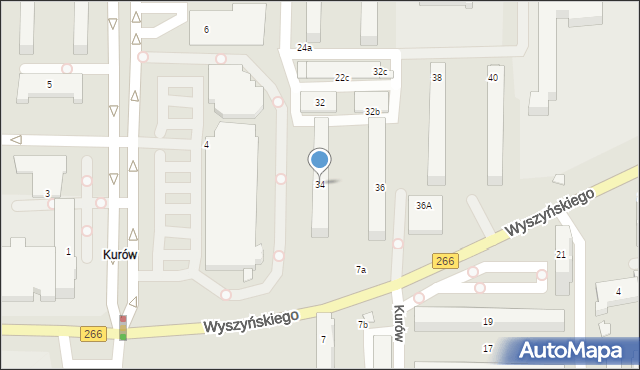 Konin, Wyszyńskiego Stefana, ks. kard., 34, mapa Konina
