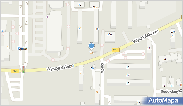 Konin, Wyszyńskiego Stefana, ks. kard., 7a, mapa Konina