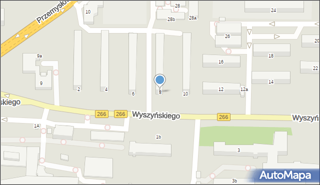 Konin, Wyszyńskiego Stefana, ks. kard., 8, mapa Konina