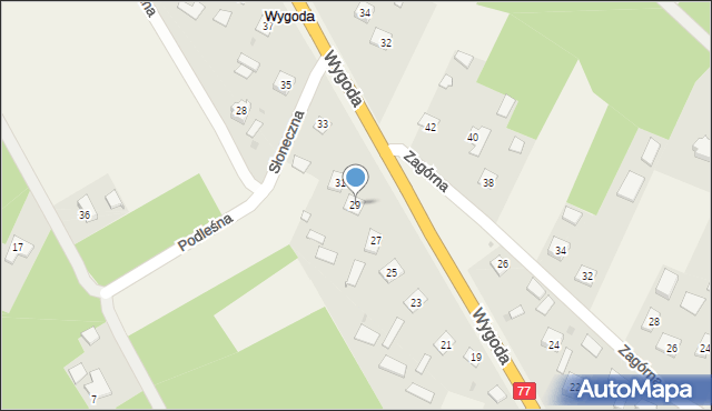 Kopki, Wygoda, 29, mapa Kopki