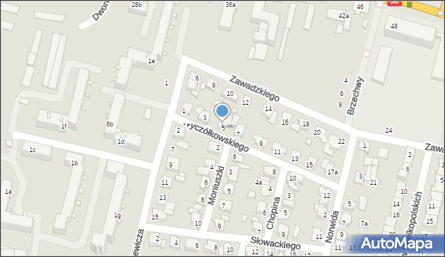 Koronowo, Wyczółkowskiego Leona, 5, mapa Koronowo