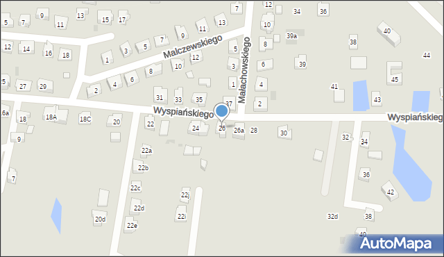 Kościerzyna, Wyspiańskiego Stanisława, 26, mapa Kościerzyna
