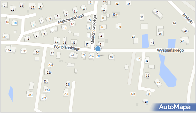 Kościerzyna, Wyspiańskiego Stanisława, 28, mapa Kościerzyna