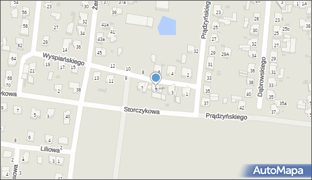 Kostrzyn, Wyspiańskiego Stanisława, 5, mapa Kostrzyn