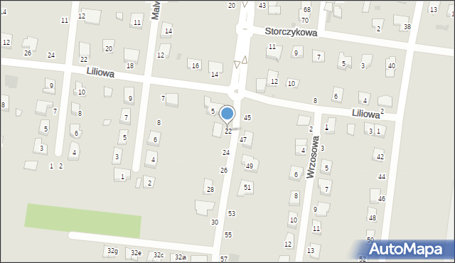 Kostrzyn, Wyszyńskiego Stefana, ks. prym. kard., 22, mapa Kostrzyn