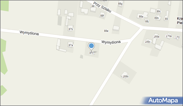 Krajno Pierwsze, Wymyślona, 1, mapa Krajno Pierwsze