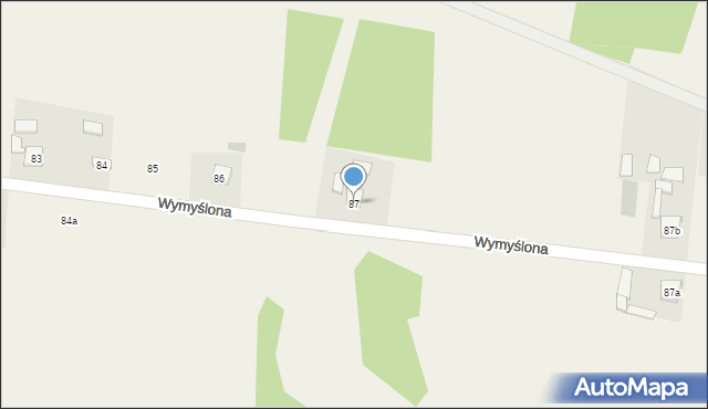 Krajno Pierwsze, Wymyślona, 18, mapa Krajno Pierwsze