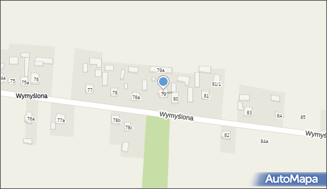 Krajno Pierwsze, Wymyślona, 38, mapa Krajno Pierwsze