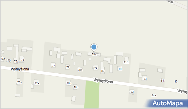 Krajno Pierwsze, Wymyślona, 38a, mapa Krajno Pierwsze