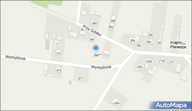 Krajno Pierwsze, Wymyślona, 4, mapa Krajno Pierwsze